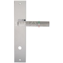Ручка дверная Extreza Hi-Tech FIORE (Фьоре) 110 на планке PL11 WC матовый хром   хром F05   F04