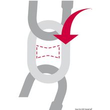 Osculati Chain marker, red 6 mm, 01.500.06RO