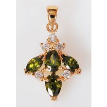 Кулон с перидотом "4 камня"