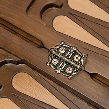 Шахматы + нарды резные "Вардени" 60 с ручкой