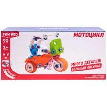 FUN RED Конструктор гибкий "Мотоцикл Fun Red", 90 деталей FRCF007