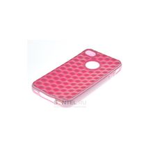 Силиконовая накладка для iPhone 4 4S вид №26 pink