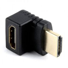 Адаптер HDMI M - HDMI F, угловой 270 гр., позол. разъемы, Cablexpert (A-HDMI270-FML)