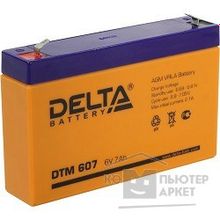 Delta DTM 607 7 А ч, 6В свинцово- кислотный аккумулятор