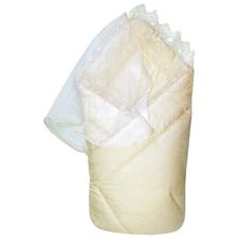 Золотой гусь зимний на выписку Сатин-жаккард молочного цвета