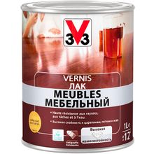 V33 Vernis Meubles 1 л глянцевый золотой дуб