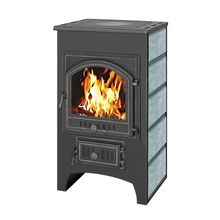 Печь-Камин ПК-02 (205) с плитой «Везувий В1» талькохлорит 12 кВт (200 м3) Ø 150мм