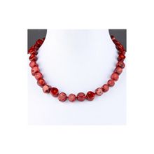 Бусики-Колечки Колье Коралл "Коралловый риф" арт. П4375