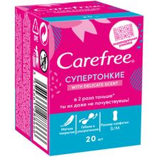 Carefree with Delicate Scent 20 прокладок в пачке