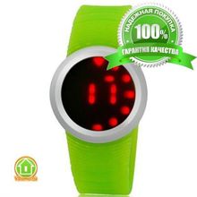 Ультратонкие силиконовые LED часы Nexer G1218 фиолетовые