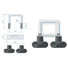 Roca Крепление для лыж Roca 901553 60 x 16 мм