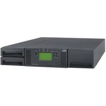 ibm lenovo ts3100 ultrium driveless tape library (model l2u; 2u rack; up to 2 half-high or 1 full-high drive; 24 slots; barcode reader; no cables) (analog 35732ul) (61732ul)