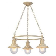 Подвесная люстра SAILOR бело-золотой E27 3*60W A4524LM-3WG