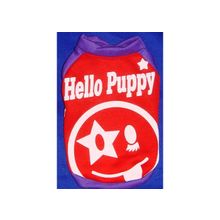 Толстовка "Hello Puppy". Цвет красный. Размер L(33см)."