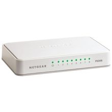 netgear 8 x 10 100 mbps switch new design (netgear) fs208-100pes