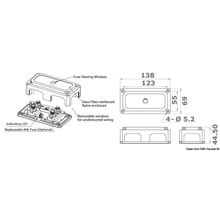 Osculati ANL fuse holder, dual terminal box, 14.100.39