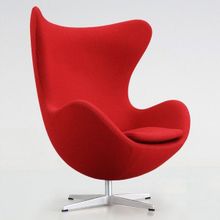 Кресло Egg swan (Arne Jacobsen Style) A219, красное