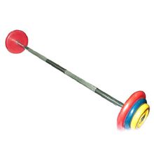 Штанга женская, неразборная, цветная, 10 кг