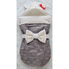 LovelyCare Конверт на выписку Кошечка серый лето + бант 100518