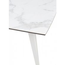 Стол ELIOT 120 Chinese Marble Ceramic+White М-City