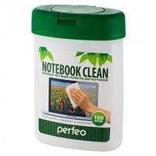 Влажные салфетки в тубе PERFEO PF-T NBmini-100 "Notebook Clean" для ноутбуков, в малой тубе, 100шт.