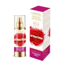 Интимный гель с эффектом вибрации и ароматом клубники Mai cosmetics 30мл