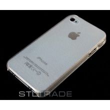 Пластиковая накладка с фактурой для iPhone 4S прозрачная в тех.уп.