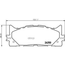 Колодки Тормозные Дисковые | Перед | Toyota Camry Saloon (_v5_) 2.5 (Asv50_) 09.2011 -  <=> Toyota Camry Saloon (_v4_) 2.4 (Acv40_) 01.2006 - 09.2011 NISSHINBO арт. NP1015