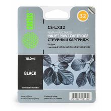 Картридж струйный Cactus CS-LX32 черный для Lexmark Z815 X5250 (18мл)