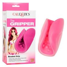 California Exotic Novelties Розовый рельефный мастурбатор Beaded Grip (розовый)