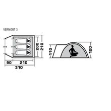 Trek Planet Палатка Trek Planet Vermont 3 (70109)