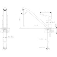 Смеситель для кухни Bravat Drop F74898C-2