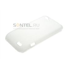 V One HTC Силиконовый чехол белый в тех.уп.