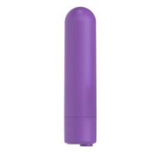 Фиолетовая вибропуля с пультом Rechargeable Remote Control Bullet - 7,62 см. (221549)