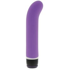 Dream Toys Фиолетовый вибратор для стимуляции точки G - PURRFECT SILICONE CLASSIC G-SPOT PURPLE - 17,5 см.