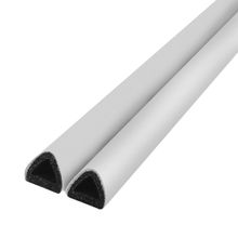 Самоклеящийся уплотнитель, профиль TRELLEBORG D-100 9x8 мм, белый (бобина 150 м)