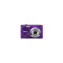 Фотокамера цифровая Nikon CoolPix S2600. Цвет: фиолетовый. Рисунок: есть