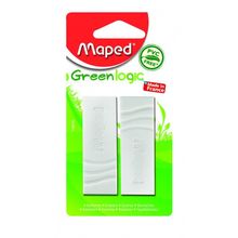 Ластик GREEN LOGIC, цвет белый, блистер 2796 уп. MAPED
