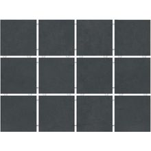 KERAMA MARAZZI 1291 Амальфи черный, полотно 30х40 из 12 частей 9,9х9,9 9,9х9,9х7