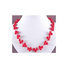 Бусики-Колечки Бусы прес.Коралл "Радоница" арт. П570