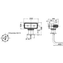 Osculati Sanshin swivelling light 12 V 55 W, 13.343.12