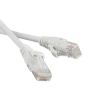 LAN-45-45-5.0-WH Патч-корд LANMASTER UTP кат.5Е, с заливными колпачками, 5.0 м, белый