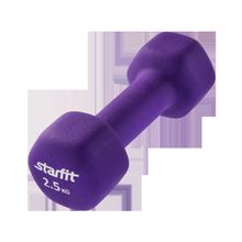 STARFIT Гантель неопреновая DB-201 2,5 кг, фиолетовая