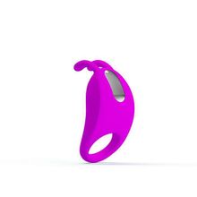 Baile Лиловое эрекционное кольцо с вибрацией Rabbit Vibrator (лиловый)