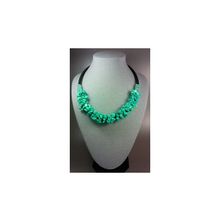 Ожерелье-жгут из натуральной крошки Бирюзы - Царевна - 