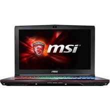 Ноутбук MSI GE62 6QD-244RU Apache Pro Heroes i5-6300HQ 8Gb 1Tb nV GTX960M 2Gb 15,6 FHD DVD(DL) BT Cam 4730мАч Win10 Черный