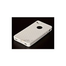 Силиконовая накладка для iPhone 4 4S вид №22 white