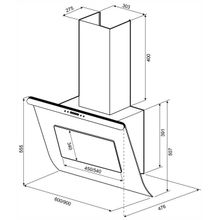 Shindo Вытяжка Shindo ARKTUR sensor 60 W WG 3ETC