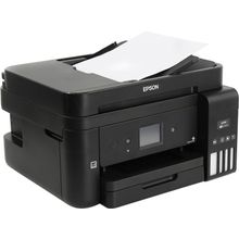 Комбайн Epson L6190 (A4, струйноеМФУ, факс, LCD, 15стр   мин, 4800x1200dpi, 4краски, USB2.0, ADF, WiFi, сетевой, двусторонняя печать)