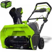 Снегоуборщик электрический Greenworks 40V, 51 см, с 1 АКБ 4 А.Ч и ЗУ